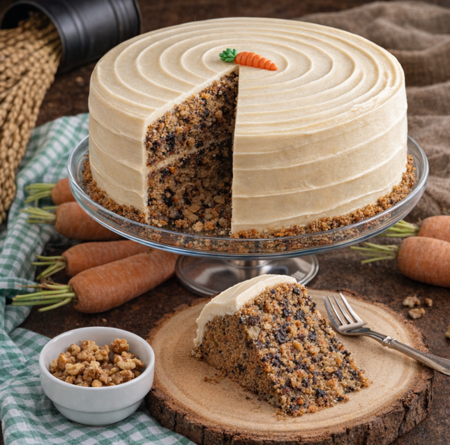 Carrot Walnut Cake