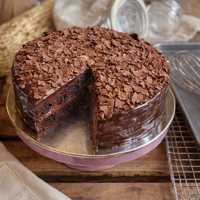 Dark Chocolate Mousse Cake