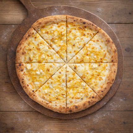 The 4-Cheesen One Pizza